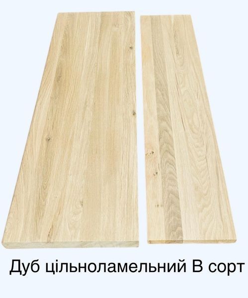 Дубова сходинка 1100х300х40 мм В сорт цільноламельна 2994818906 фото